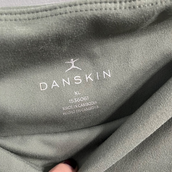 XL Danskin leggings with pockets 7/8 length green Activewear - Picture 5 of 5